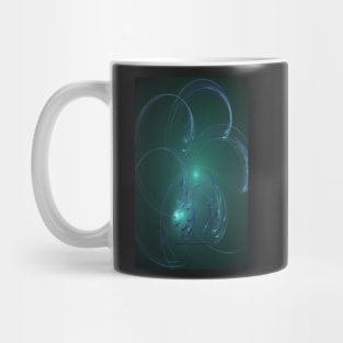 Feathers Green and Teal Mug